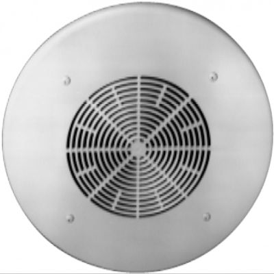 Alpha Communications RB8ST Ceiling Speaker - Round - 25V/70V, White 8-Inches Diameter (Round), 8 Ohm Voice and Music Speaker; Paintable and Non-Corroding Baffle (Grille)