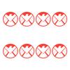 Agents of Shield Mini Vinyl Decal Stickers, 1 x 1 inches, 8 Pack (Red) view 1