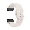 22mm 26mm Silicone Strap For Garmin Fenix E 8 7 Pro 7X 6 6X 5X 5Plus Quick Fit Wavy Silicone Watchband(Starlight Black,26mm) view 1