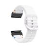 22mm 26mm Silicone Strap For Garmin Fenix E 8 7 Pro 7X 6 6X 5X 5Plus Quick Fit Wavy Silicone Watchband(White black,26mm) view 1