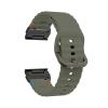 22mm 26mm Silicone Strap For Garmin Fenix E 8 7 Pro 7X 6 6X 5X 5Plus Quick Fit Wavy Silicone Watchband(Army Green Black,22mm) view 1