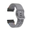 22mm 26mm Silicone Strap For Garmin Fenix E 8 7 Pro 7X 6 6X 5X 5Plus Quick Fit Wavy Silicone Watchband(Space gray Black,22mm) view 1