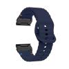 22mm 26mm Silicone Strap For Garmin Fenix E 8 7 Pro 7X 6 6X 5X 5Plus Quick Fit Wavy Silicone Watchband(Midnight blue Black,22mm) view 1