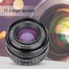 50mm F2.0 APS C Prime Lens for Mirrorless Camera, Large Aperture Manual Focus, Sturdy Lightweight Design, Advanced Optical Glass, Outstanding Portrait Shoot with Attractive Backg (M4/3 Bayonet) view 3