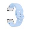 22mm 26mm Silicone Strap For Garmin Fenix E 8 7 Pro 7X 6 6X 5X 5Plus Quick Fit Wavy Silicone Watchband(Light blue Silver,22mm) view 1