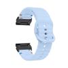 22mm 26mm Silicone Strap For Garmin Fenix E 8 7 Pro 7X 6 6X 5X 5Plus Quick Fit Wavy Silicone Watchband(Light blue Black,26mm) view 1