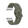 22mm 26mm Silicone Strap For Garmin Fenix E 8 7 Pro 7X 6 6X 5X 5Plus Quick Fit Wavy Silicone Watchband(Army Green Silver,26mm) view 1