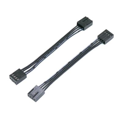 lowmountainswere 2pcs 4Pin CPU Fan Male to Female Extension Adapter Cable 4Pin Male to Male Customized 4Pin PWM Cooling Fan Cables 10/30/50/100cm(100CM,M-M)