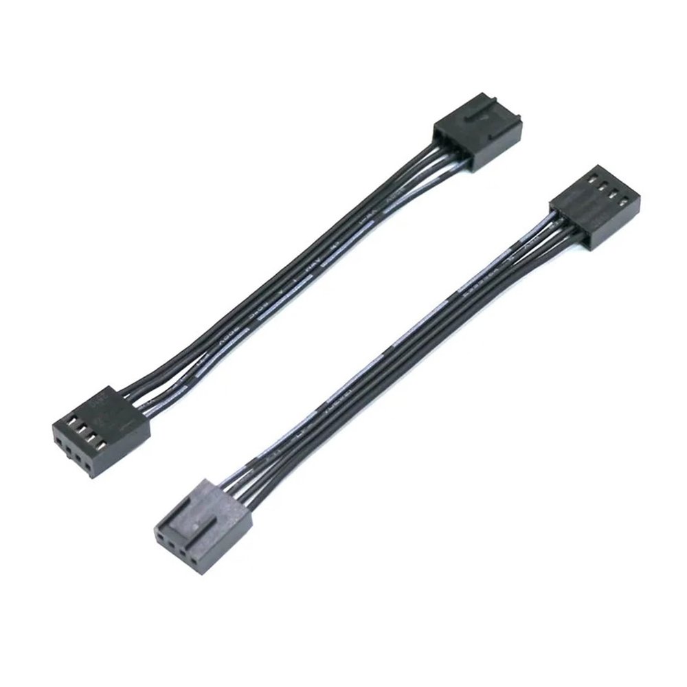 lowmountainswere 2pcs 4Pin CPU Fan Male to Female Extension Adapter Cable 4Pin Male to Male Customized 4Pin PWM Cooling Fan Cables 10/30/50/100cm(100CM,M-M)