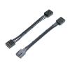 lowmountainswere 2pcs 4Pin CPU Fan Male to Female Extension Adapter Cable 4Pin Male to Male Customized 4Pin PWM Cooling Fan Cables 10/30/50/100cm(30CM,M-M) view 1