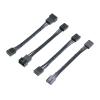 lowmountainswere 2pcs 4Pin CPU Fan Male to Female Extension Adapter Cable 4Pin Male to Male Customized 4Pin PWM Cooling Fan Cables 10/30/50/100cm(30CM,M-M) view 3
