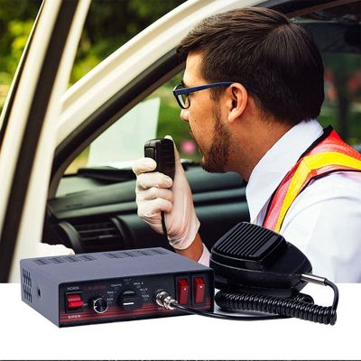 200W Car Megaphone,8 Tone Sound Car Loud Horn siren speaker w/Host&trumpet,97-105 Decibels loud sound&Adjustable volume,1 Mile Visual Effect