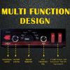 200W Car Megaphone,8 Tone Sound Car Loud Horn siren speaker w/Host&trumpet,97-105 Decibels loud sound&Adjustable volume,1 Mile Visual Effect view 2