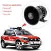 Car Megaphone, 200W 18-Tone Host Speaker Car Alarm Set,W/Microphone Function,Can Connect Flash Light,for Rescue and Ambulance,Engineering Operations view 2