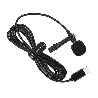 1 Set Omnidirectional Type C Lapel Microphone for Desktop and Notebook Gaming Video and Meetings Lavalier Mic