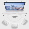 BEVUPAAERE Indoor Projector Screen Manual Pull Down Projection Screen 30 Inch 40 Inch 50 Inch 60 Inch 72 Inch Portable HD Movie Screen for Home Theater Office(30inch 4:3) view 4