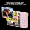 50MP Digital Camera, 1080P HD CCD Digital Camera with 2.8 Display Screen, AF Autofocus Lens, Automatic Beautification, Digital Camera for Student Teen Girl Boy (Pink) view 4
