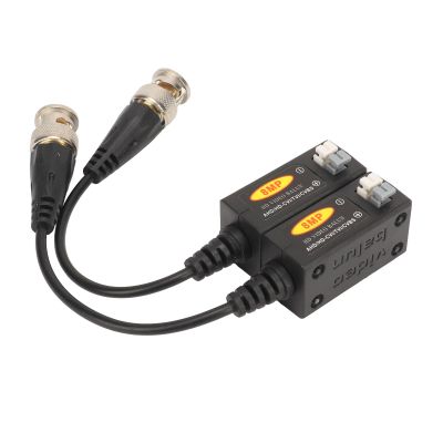 Video Balun Connectors, Video Balun, High Definition Balun Transmitter, Video CVBS, AHD, CVI, TVI, Single Channel BNC Video Transmitter, 8MP Twisted Pair Transmitter