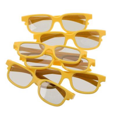ibasenice 6pcs Glasses Lightweight Plastic Frame for Immersive Movie for Parties and Family Fun Engaging Viewing Glasses for Boys and Girls