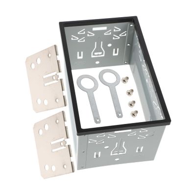 DOITOOL Double Din Car Stereo Installation Kit with Metal Mounting Frame and Bracket Easy Setup for Enhanced Audio Clarity and Secure Mounting