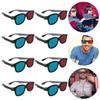 Angoily 20pcs Stereoscopic Movie Glasses Red Blue Lens Holiday Glasses Easy to Carry Wide Uses for Movies Games view 3