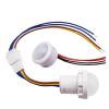 BCMCBV 5/10pcs Pir Infrared Motion Automatic Light Sensor IR Detector Switch 12V 24V DC 110V 220V AC Human Body Induction Night Lamp(5pcs 100-240VAC) view 2