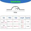 3ft 10ft Long Cuttable Wire Protection Strips, 2 Inch Wide PVC Cord Cover Grey/ White/ Black, Invisible Soft Cable Hider For Corners/ Under Desk Extension Cords(2 set Black,W 55mm(2 1/6in) L 3.0m) view 2