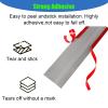 3ft 10ft Long Cuttable Wire Protection Strips, 2 Inch Wide PVC Cord Cover Grey/ White/ Black, Invisible Soft Cable Hider For Corners/ Under Desk Extension Cords(2 set Black,W 55mm(2 1/6in) L 3.0m) view 4