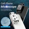 JOEBO Microscope Kit HD 200X Microscope Lens with Portable Clip Macro Lens LED Microscope Magnifier Microscope Lens Adapters(Black with CPL) view 4