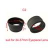 Lab Microscope Accessories 2PCS Various Biological Stereo Microscope Telescope Monocular Binoculars Use Rubber Eye Guards(C2) view 2