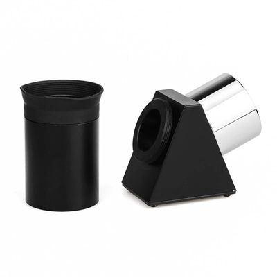 1.25 Inch 45 Degree Diagonal Prism W/ 48 Degree 25mm Eyepiece for Astronomical Telescope