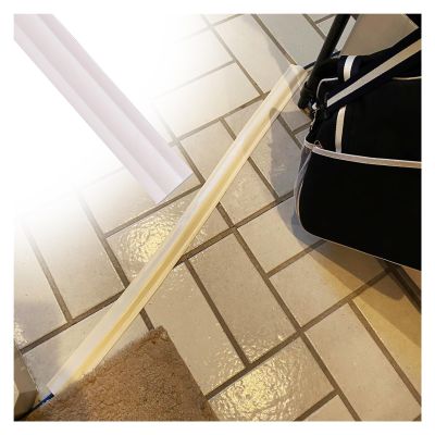 3ft 10ft Long Cuttable Wire Protection Strips, 2 Inch Wide PVC Cord Cover Grey/ White/ Black, Invisible Soft Cable Hider For Corners/ Under Desk Extension Cords(1 set White,W 55mm(2 1/6in) L 3.0m)