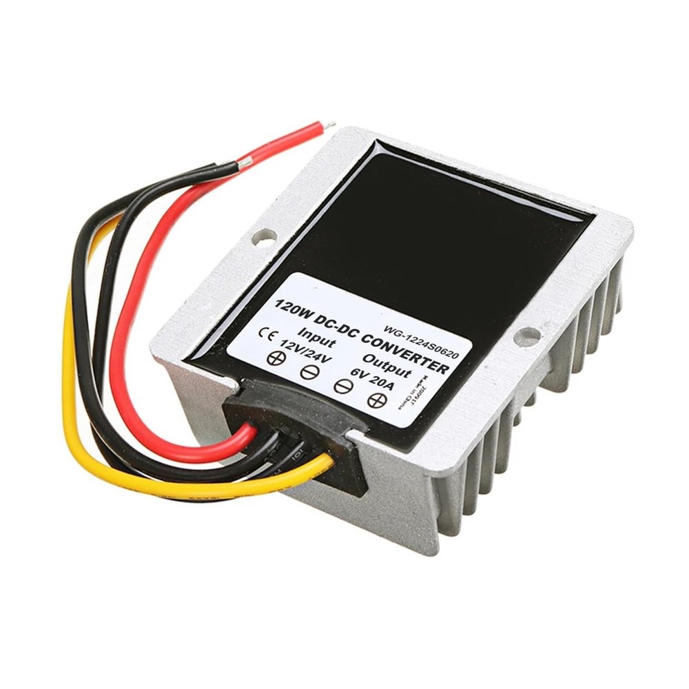 PXFOCOYD DC-DC Converter 12V 24V to 6V 15A 20A 25A DC DC Converter Step Down 10-36V to 6V(12V-24V to 6V 20A)