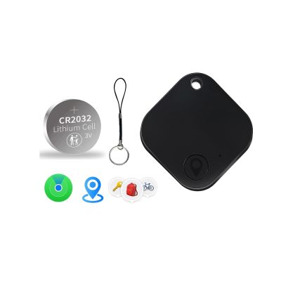 Bluetooth Tracker Tag 1 Pack, Work with Apple Find My (iOS Only, Not for Android), Item Finder for Keys, Backpack, Suitcase, Wallet, Luggage, Black
