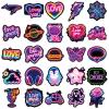 100pcs Neon Stickers Pack, Graffiti Trippy Decals Waterproof Vinyl Stickers for Laptop, Skateboard, Luggage, Scrapbooking, Kindle, Water Bottles view 3