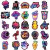 100pcs Neon Stickers Pack, Graffiti Trippy Decals Waterproof Vinyl Stickers for Laptop, Skateboard, Luggage, Scrapbooking, Kindle, Water Bottles view 4