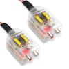 Speaker Output to RCA Line Control Audio Signal Adapter, K-28 CD Player High Frequency to Low Frequency Audio Wiring Harness Converter, for Cars (Transparent) view 1