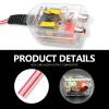 Speaker Output to RCA Line Control Audio Signal Adapter, K-28 CD Player High Frequency to Low Frequency Audio Wiring Harness Converter, for Cars (Transparent) view 4