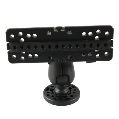 Cninba13 360 Degree Adjustable Fish Finder Mounting Brackets, Black Watercraft Fishing Finder Bracket Mount Plate, Fish Depth Finder Mount Bracket Accessories Compatible With Most Of Ships
