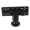 Cninba13 360 Degree Adjustable Fish Finder Mounting Brackets, Black Watercraft Fishing Finder Bracket Mount Plate, Fish Depth Finder Mount Bracket Accessories Compatible With Most Of Ships view 1