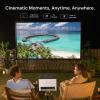 Valerion 150" Outdoor Projector Screen with Stand  3-Min Setup, Wheeled Carry Bag, 4K/8K UHD Support, Freestanding, Portable Alloy Frame, 16:9 HD, Lightweight for Camping, Backyard, Home Theater view 2