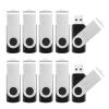 16GB Flash Drive 10 Pack Thumb Drive, USB2.0 Memory Stick Jump Drive Pendrive with LED Indicator, Bulk USB Drive Swivel Flashdrive, USB Storage Flash Drive Zip Drives Photo for Backup and Transfer view 1