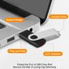 16GB Flash Drive 10 Pack Thumb Drive, USB2.0 Memory Stick Jump Drive Pendrive with LED Indicator, Bulk USB Drive Swivel Flashdrive, USB Storage Flash Drive Zip Drives Photo for Backup and Transfer view 4