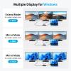 ACASIS USB C Docking Station Dual HDMI Monitor, Laptop Docking Station 3 Monitors with 2 * 4K HDMI+1080p VGA+100W PD+Ethernet+3 USBC 10Gbps+SD/TF+Audio Adapter, USB C Hub for Dell/Lenovo/HP/ThinkPad view 3