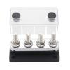 600A Power Distribution Block Bus Bar Robust Connection Flexibility 48V DC Busbar Box Car Marine Truck RV (Black) view 1