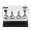 600A Power Distribution Block Bus Bar Robust Connection Flexibility 48V DC Busbar Box Car Marine Truck RV (Black) view 4