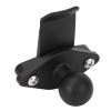 FILFEEL Handheld Mount Back Clip, Aluminum Alloy, for Dakota Etrex GPSMAP Montana, 360 Degree Rotation Offset Ball, 1 Inch Ball, for Motorcycles, Off Road Vehicle Dashboards, Nylon view 2