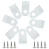 Hordion 50 Pack 1/4 Inch Rope Light Clips, P-Style Mounting Clips White view 4