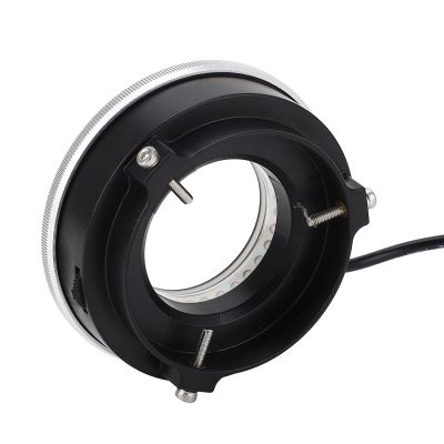 Microscope Polarized Optical System LED Light with 96 Beads, High Brightness, Glareproof Illumination Circle for Dark Observation, Rotatable Analysis Aperture, Compatible with