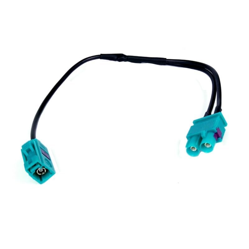 ZXHMGDB Car Repair 2 to 1 Double Fakra Radio Antenna Adapter RNS RCD 510 310 315 210 to RCD330 fit for VW